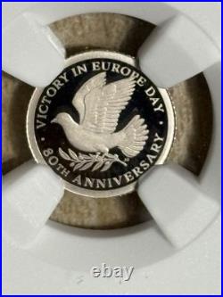 2025 VE Day 80th Anniv. 1/8th gold, palladium sovereign PF 70 UCAM