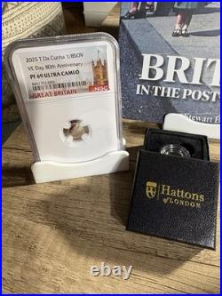 2025 VE Day 80th Victory Gold 1/8 sovereign. 22 Karats gold (2 karats Palladium)