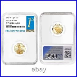 2025-W Proof $5 American Gold Eagle 1/10 oz NGC PF70UC FDI First Label