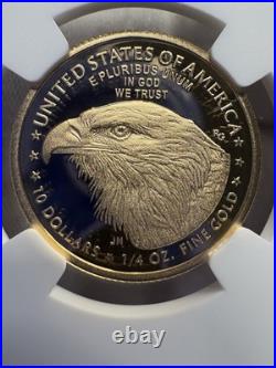 2025 W gold $10 Eagle with America 250, Fry Collection label. With OGP&COA