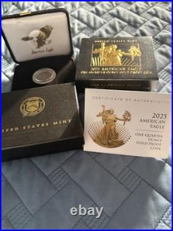 2025 W gold $10 Eagle with America 250, Fry Collection label. With OGP&COA