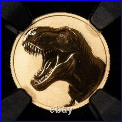 2026 $1 Niue 1 gram Gold Coin T-Rex Tyrannosaurus NGC Rev PF 70 G6382