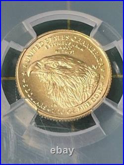 2026 $5 Gold American Eagle Ngc Ms-70 1/10 Oz Edc Red Core