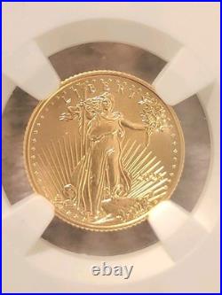 2026 American Gold Eagle 1/10 oz NGC MS69 RED BOOK LABEL $5 Coin. 9167 Fine