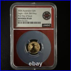 2026 Ascension $5 Gold Eagle? USA 250 Privy? Reverse Proof FDOI Low Mint