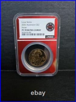 2026 Ascension GS2 Lunar Series Horse Gold Coin NGC PF70 Ultra Cameo