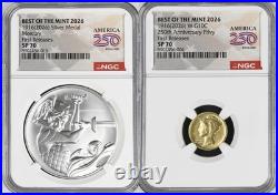 2026 Best Of The Mint Dime Gold Coin & Silver Medal Set NGC SP70 FR IN HAND
