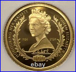 2026 Gold Ascension Coin Ngc Pf-69 Queen Elizabeth 100th Anv Birth 5 Pound