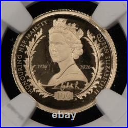 2026 Gold Ascension Crown Queen Elizabeth II 100th Anniv- NGC PF 69 UC G6367