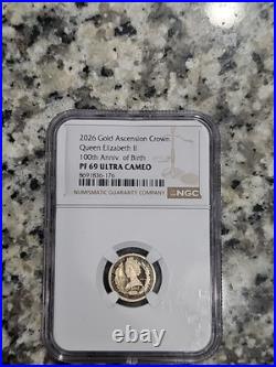 2026 Gold Ascension Crown Queen Elizabeth II 100th Anniv-NGC PF 69 Ultra Cameo