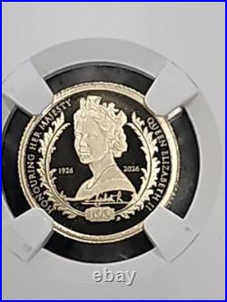 2026 Gold Ascension Crown Queen Elizabeth II 100th Anniv-NGC PF 69 Ultra Cameo