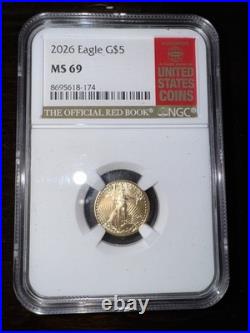 2026 Gold Eagle 1/10 Oz NGC MS69 In Honor Of The Official Red Book