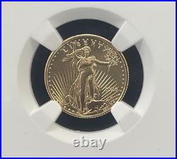 2026 Gold Eagle G$5 NGC MS70 UltraBreaks Silver Label 1/10oz Gold