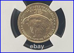 2026 Gold Eagle G$5 NGC MS70 UltraBreaks Silver Label 1/10oz Gold