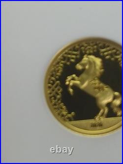 2026 MONGOLIA. 5 Gold 1000T Year Of The Horse PR70 Fdoi E5-101