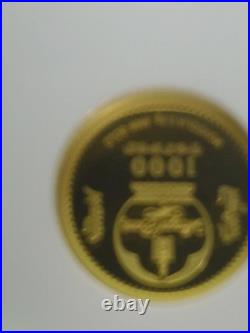 2026 MONGOLIA. 5 Gold 1000T Year Of The Horse PR70 Fdoi E5-101
