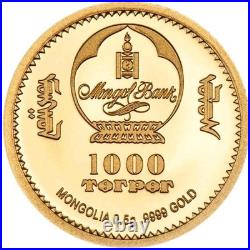 2026 Mongolia Gold 1000tog 0.5g Year of the Horse NGC PF70 First Release