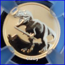 2026 Nieu G$2 Tyrannosaurus Rex Holding sword Reverse PF 70