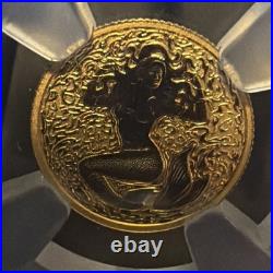 2026 Niue 1 Gram Gold Mermaid Sea Reverse Proof NGC PR70 22KT Gold