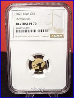 2026 Niue G$1 Pteranodon NGC Reverse PF70