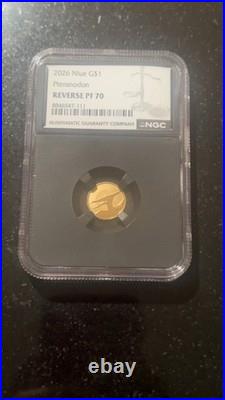 2026 Niue Pteranodon Gold Coin NGC Reverse PF70 Dinosaur Black Core