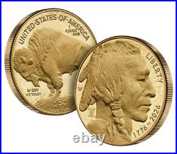 2026-W 1 oz Proof Gold Buffalo FDI 250 Liberty Bell NGC PF70 (1776-2026) Hancock