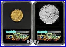 2026-W (SP70) Standing Liberty Quarter Gold Coin & Silver Medal Set G25 NGC FDOI