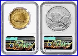 2026 W Saint Gaudens Gold Coin & Silver Medal Set NGC SP70 First Day Issue FDI