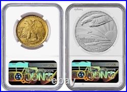 2026 W Walking Liberty Gold Coin & Silver Medal Set NGC SP70 First Day Issue FDI