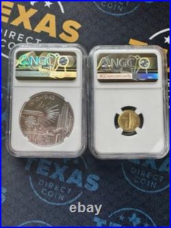 2026 WithP Mercury Dime Gold Coin & Silver Medal Set NGC MS70 ADV RELEASES CABRAL