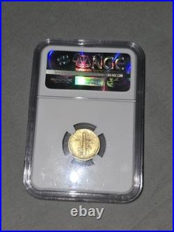 24KT GOLD 999. Fine 1/10 Oz 2016 W 10c Mercury Dime SP70 EARLY RELEASE NGC SLAB 24KT GOLD 999. Fine 1/10 Oz 2016 W 10c Mercury Dime SP70 EARLY RELEASE NGC SLAB
