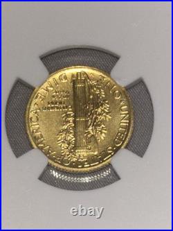 24KT GOLD 999. Fine 1/10 Oz 2016 W 10c Mercury Dime SP70 EARLY RELEASE NGC SLAB 24KT GOLD 999. Fine 1/10 Oz 2016 W 10c Mercury Dime SP70 EARLY RELEASE NGC SLAB