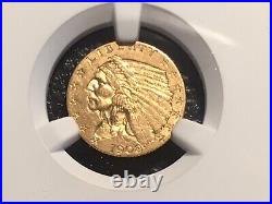 2 1/2 dollar gold coin 1908 NGC Ms 62 unc. Nice original priced to sell