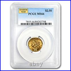 $2.50 Liberty Gold Quarter Eagle MS-66 NGC/PCGS