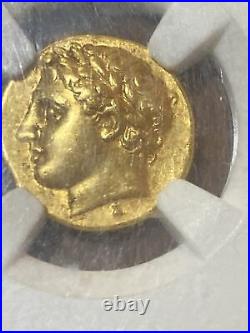 317 289 BC Apollo Sicily Agathocles AV Decadrachm ancient gold coin NGC CH AU