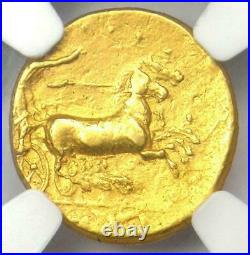 317 289 BC Apollo Sicily Agathocles AV Decadrachm ancient gold coin NGC Ch XF