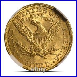 $5 Liberty Gold Half Eagle Coin (MS62, NGC or PCGS)