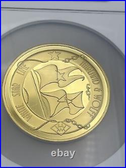 5 oz. 9999 Fine Gold Coin. R. M. S TITANIC 65mm Coin. PF69 Ultra Cameo. RARE