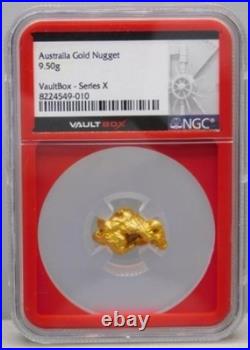 9.5 Grams Australia Gold Nugget VaultBox Series X Red Core NGC 8224549-010