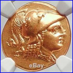 ALEXANDER III the GREAT 323BC Gold Stater Authentic Ancient Greek Coin NGC Ch AU