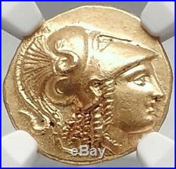 ALEXANDER III the GREAT 323 B. C. Gold Stater Authentic Ancient Greek Coin NGC MS