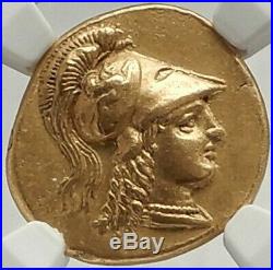 ALEXANDER III the GREAT Ancient LIFETIME 331BC Gold Greek Stater Coin NGC Ch AU