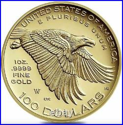AMERICAN LIBERTY GOLD HIGH RELIEF 2017 1 oz $100 GOLD COIN NGC PF70 FDOI #008