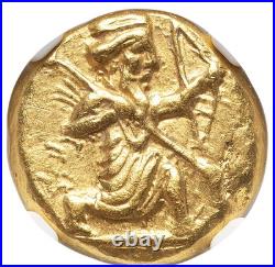 Achaemenid Persia Empire King Darius II 420-375 BC Gold Daric NGC CHAU New Coin