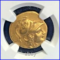 Alexander III The Great 323BC Gold Stater NGC AU Strike 5/5 Surface 5/5