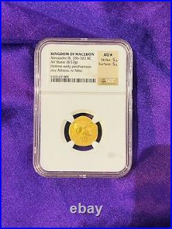 Alexander III The Great 336-323 BC early Psthumous NGC AU certified Gold Coin