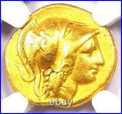 Alexander the Great III AV Stater Gold Coin 336-323 BC Certified NGC VF