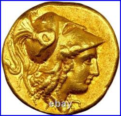 Alexander the Great III AV Stater Gold Macedon Coin 336-323 BC NGC Choice VF