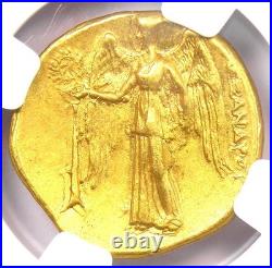 Alexander the Great III AV Stater Gold Macedon Coin 336 BC Certified NGC XF EF