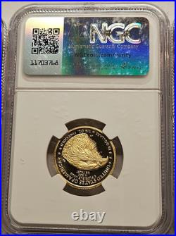 American GOLD Eagle 4 Coin Set PF 70 Ed Moy Signature in Assay $5 $10 $25 $50